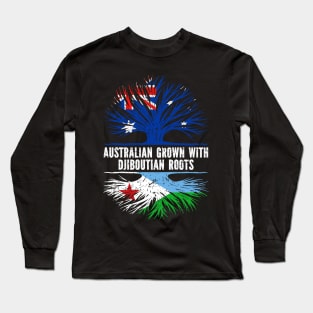 Australian Grown with Djiboutian Roots Australia Flag Long Sleeve T-Shirt